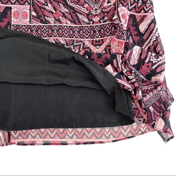 BCBGeneration Tribal Ikat Flutter Crossback Mini Dress Size Medium - Picture 9 of 16